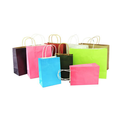 품질  Recyclable Custom Square Logo Gift Paper Biodegradable Handle Bottom Foldable Eco-Friendly Kraft Shopping Bag 공장