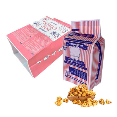 품질  Factory direct disposable waterproof heat seal food grade microwave popcorn high temperature paper bag with film 공장
